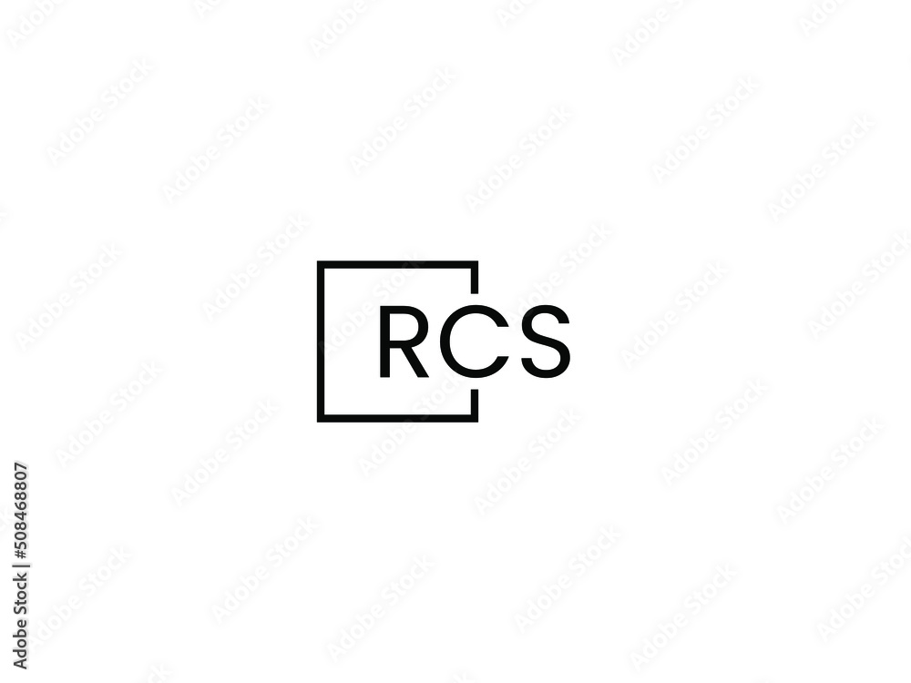 RCS letter initial logo design vector illustration RCS letter initial logo design vector illustration