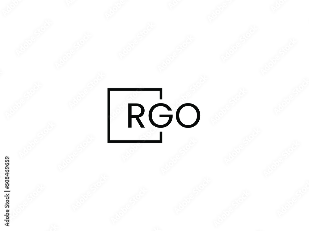 RGO Letter Initial Logo Design Vector Illustration RGO Letter Initial Logo Design Vector Illustration