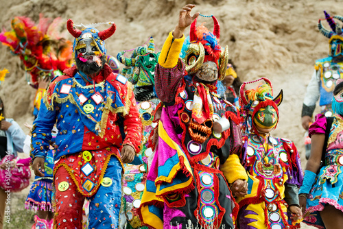 Fotografie, Obraz Traditional carnival in Argentina