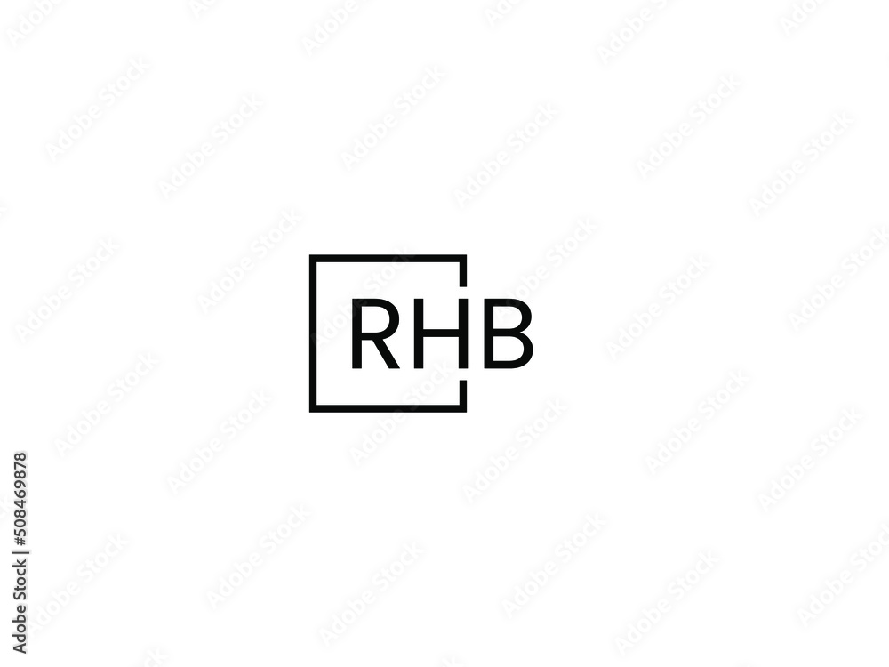 RHB Letter Initial Logo Design Vector Illustration RHB Letter Initial Logo Design Vector Illustration