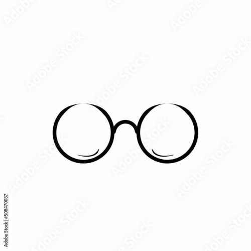 glasses ilustration logo vector icon
