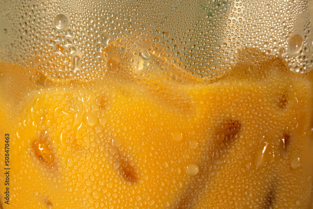 Obraz premium iced coffee mug texture,Cool texture of iced coffee mugs for background or decoration.
