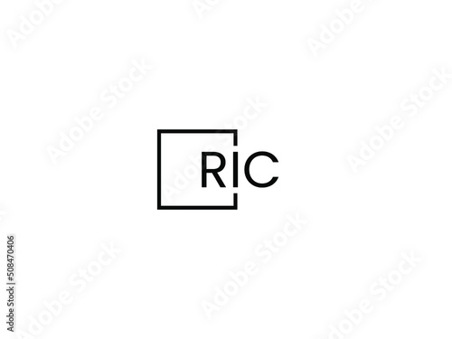 Free Download RIC Letter Initial Logo Design Vector Illustration - GFXLoad