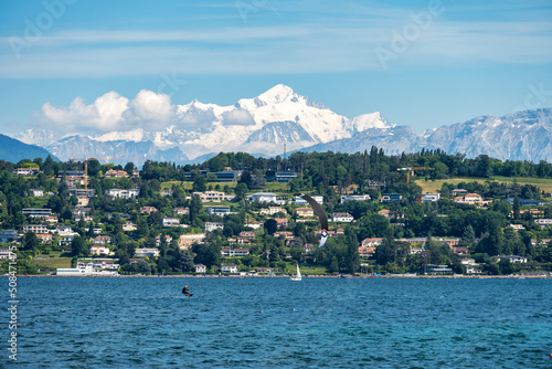 Kite et Mont-Blanc photo