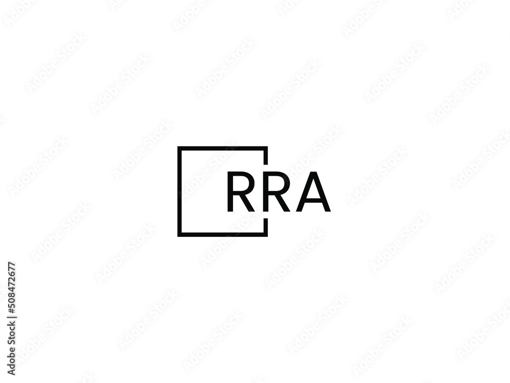 Fototapeta premium RRA letter initial logo design vector illustration