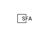 SFA Letter Initial Logo Design Vector Illustration