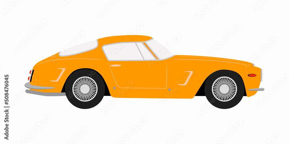 Fototapeta premium Vehicle vector illustration in flat style. Isolated on white background.