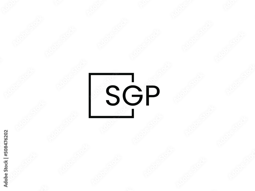 SGP Letter Initial Logo Design Vector Illustration SGP Letter Initial Logo Design Vector Illustration