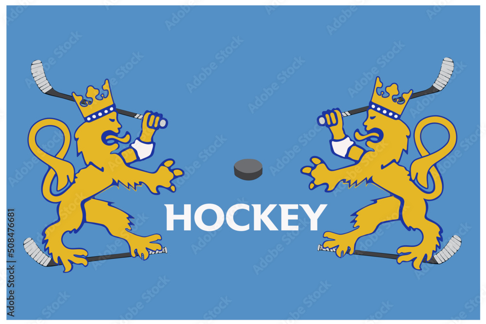 Hockey is a family of sports originating in England in the mid-18th century in which two teams compete to bring a ball made of hard material or a cork puck to the goal.