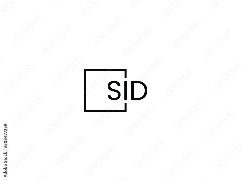 SID Letter Initial Logo Design Vector Illustration