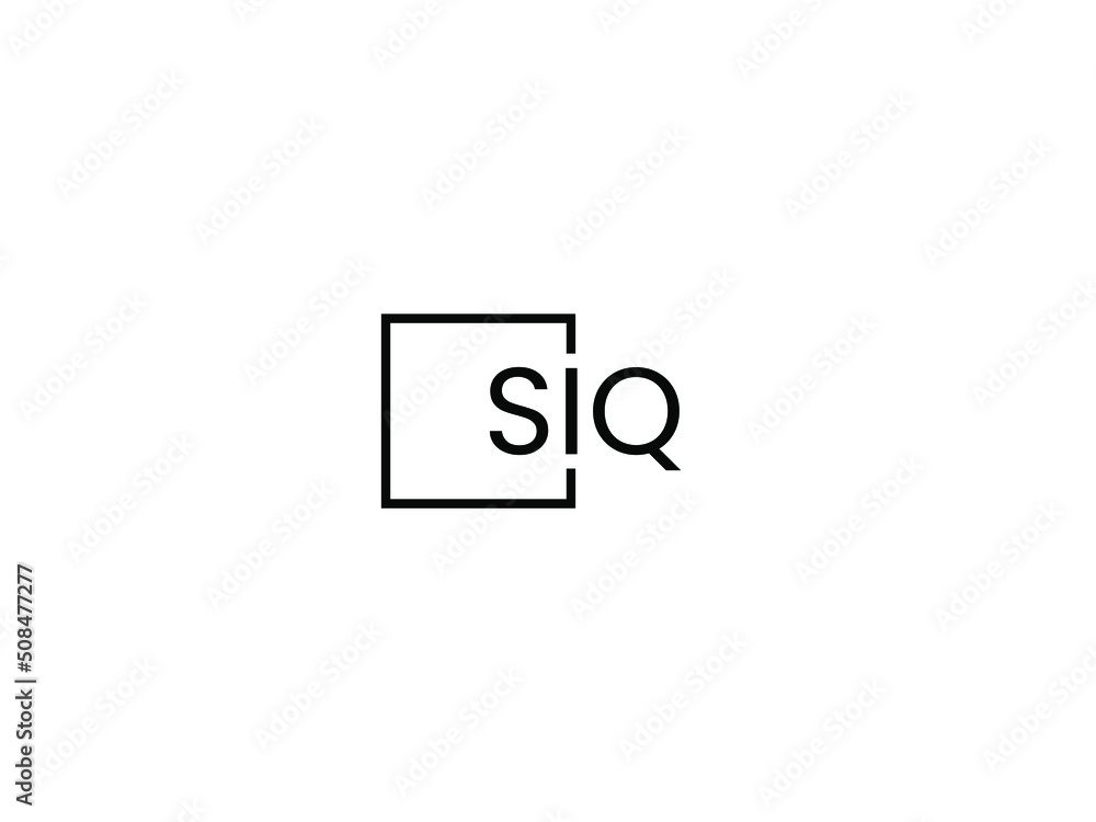Obraz premium SIQ Letter Initial Logo Design Vector Illustration