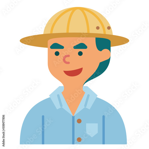 archaeologist line icon