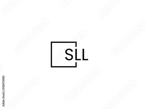 SLL Letter Initial Logo Design Vector Illustration