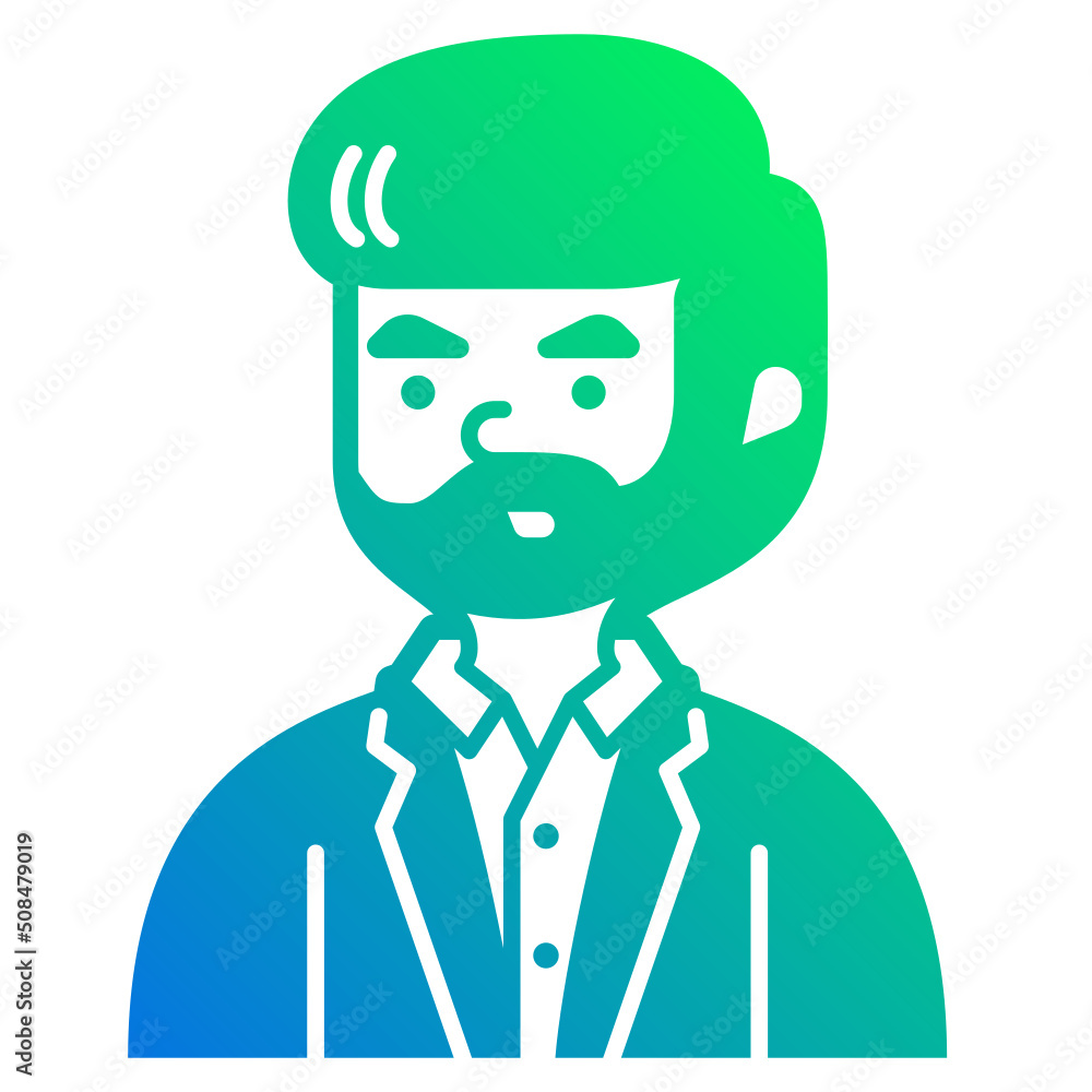 businessman line icon