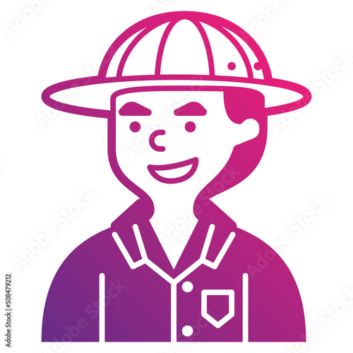 archaeologist line icon