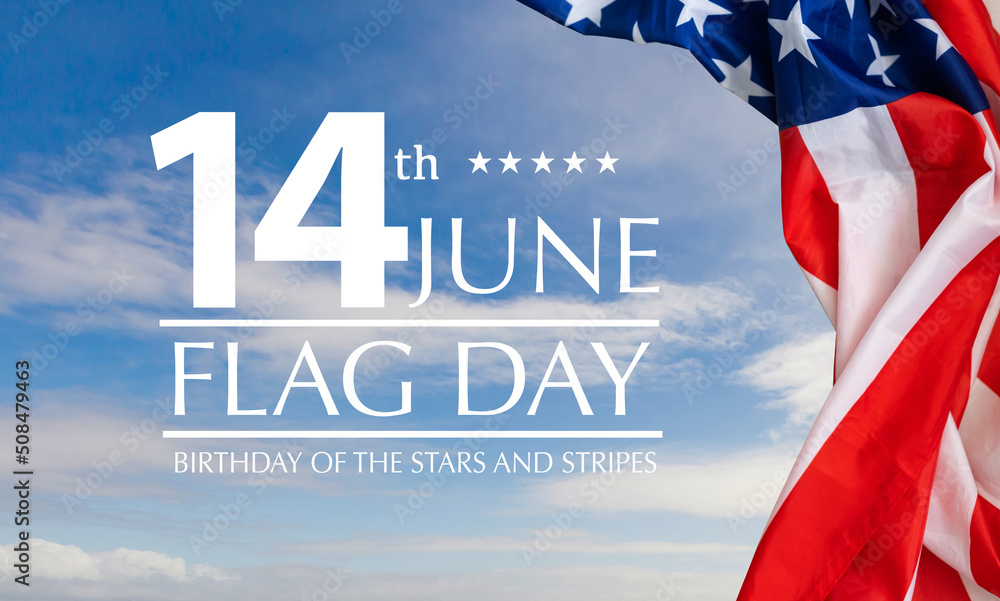 Happy flag day greeting card or background Stock Photo Adobe Stock
