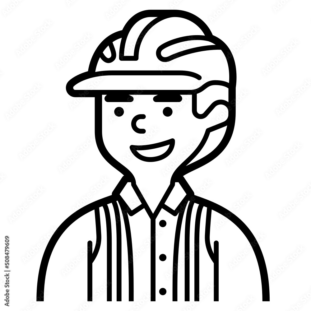 builder line icon builder line icon