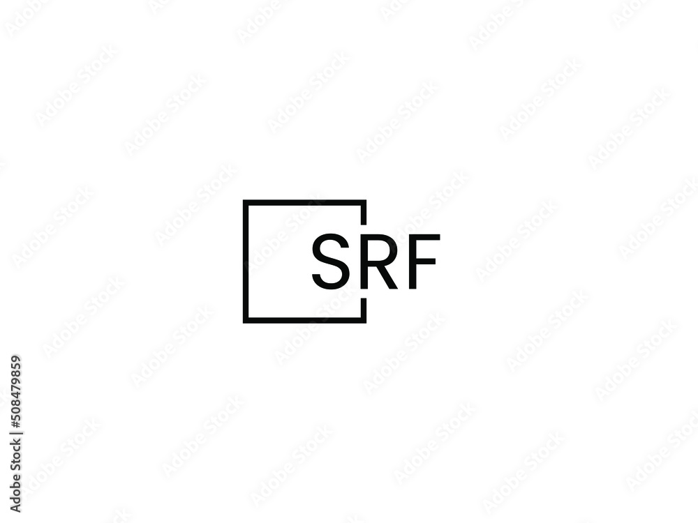 Obraz premium SRF letter initial logo design vector illustration