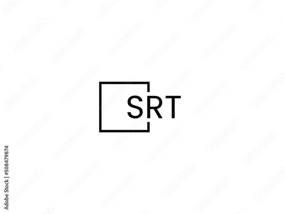 SRT letter initial logo design vector illustration SRT letter initial logo design vector illustration