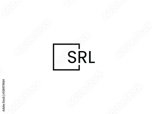 SRL letter initial logo design vector illustration
