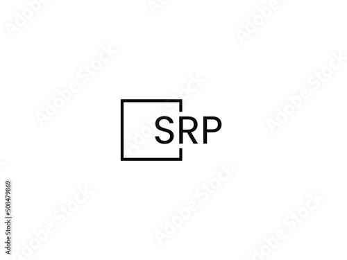 SRP letter initial logo design vector illustration