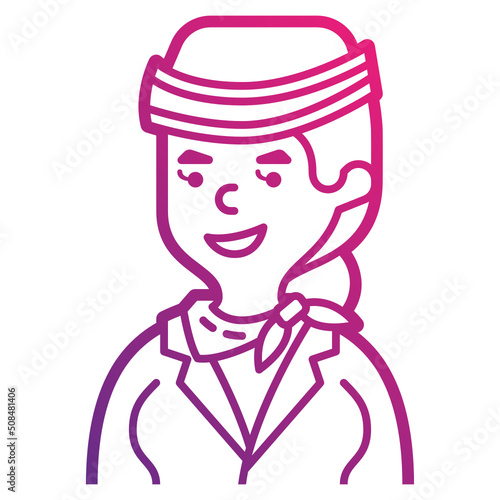 hostess line icon
