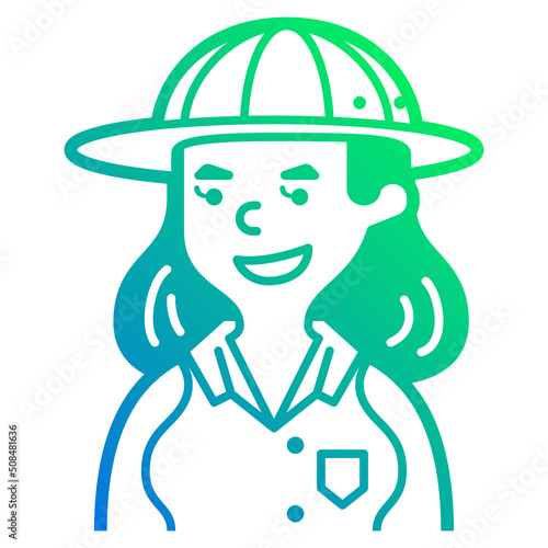 archaeologist line icon