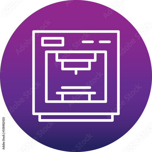 3d Printer Icon 