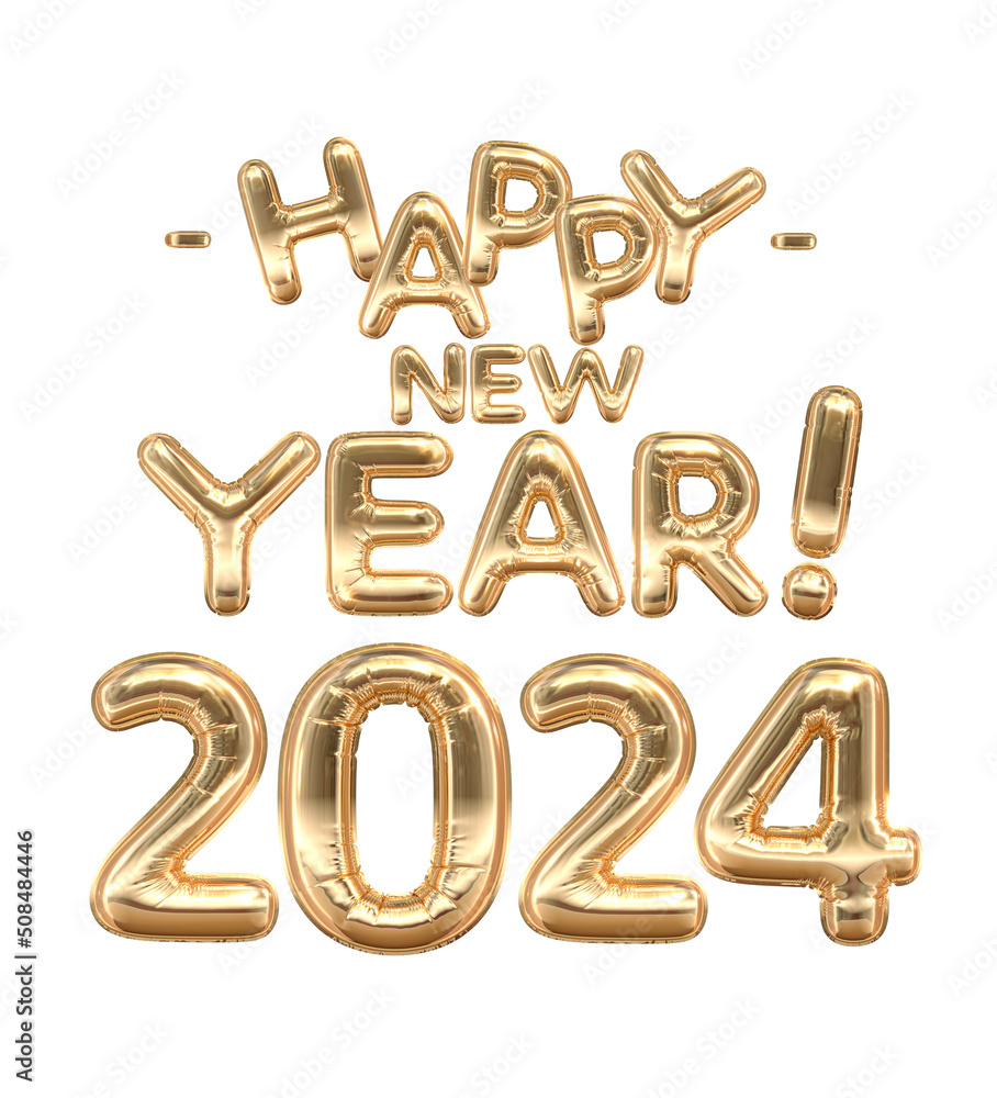 2024 Happy New Year Golden Balloon Banner
2024 Happy New Year Golden Balloon Banner