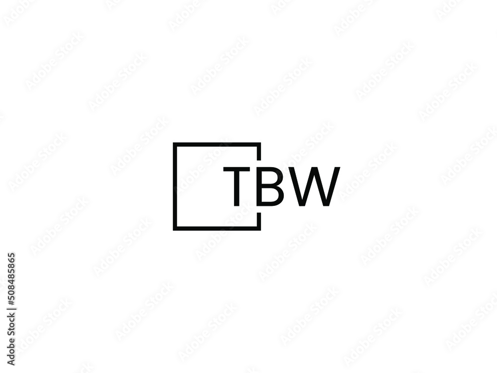 TBW Letter Initial Logo Design Vector Illustration TBW Letter Initial Logo Design Vector Illustration