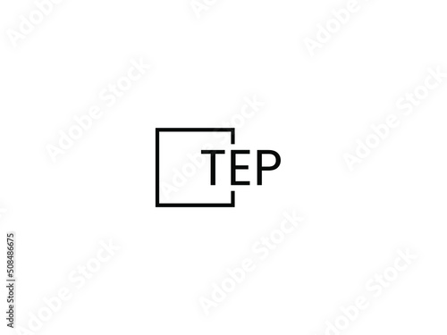 TEP Letter Initial Logo Design Vector Illustration