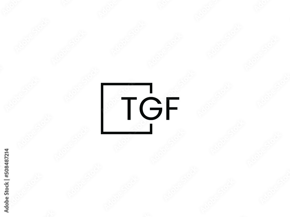 Obraz premium TGF Letter Initial Logo Design Vector Illustration