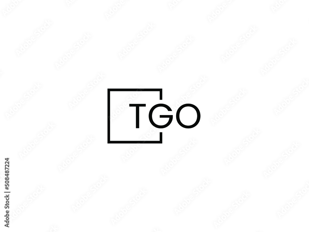 TGO Letter Initial Logo Design Vector Illustration TGO Letter Initial Logo Design Vector Illustration