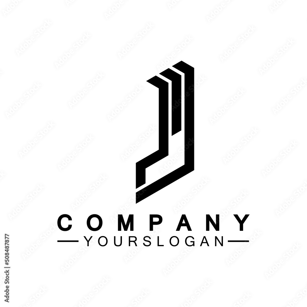 Creative abstract monogram Letter J logo icon design Creative abstract monogram Letter J logo icon design