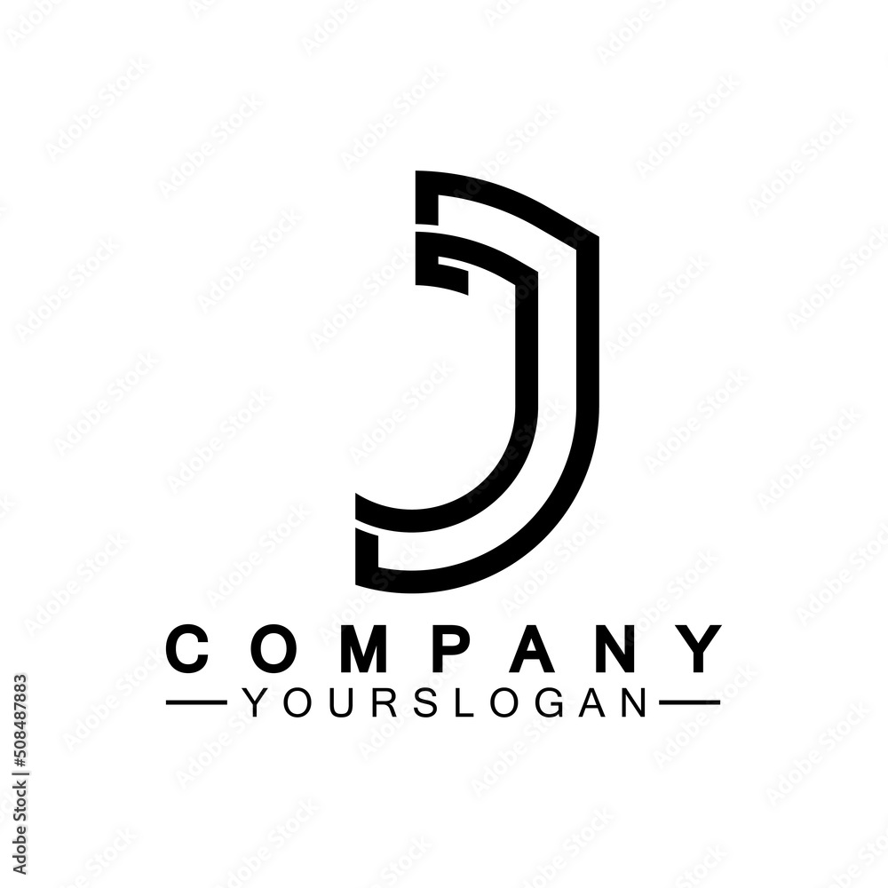 Creative abstract monogram Letter J logo icon design Creative abstract monogram Letter J logo icon design
