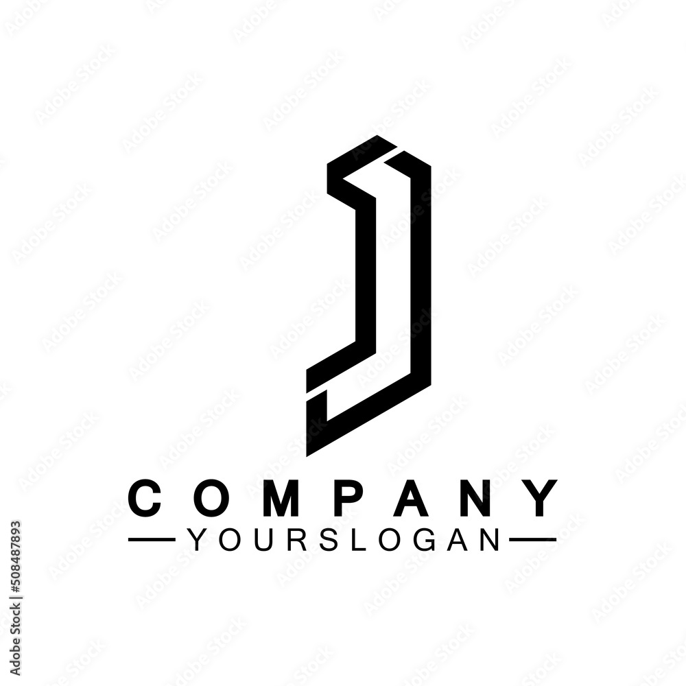 Creative abstract monogram Letter J logo icon design Creative abstract monogram Letter J logo icon design