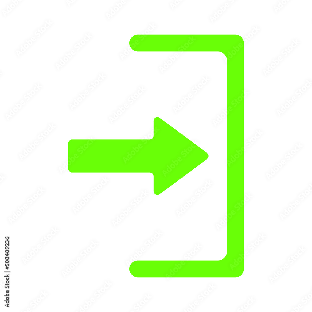Exit vector icon. Vector icon of door and arrows in flat style meaning exit. Green exit sign. Emergency exit sign. Exit vector icon. Vector icon of door and arrows in flat style meaning exit. Green exit sign. Emergency exit sign.