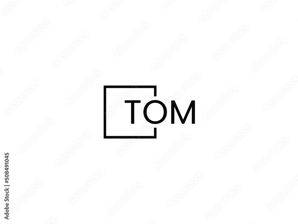 TOM letter initial logo design vector illustration TOM letter initial logo design vector illustration