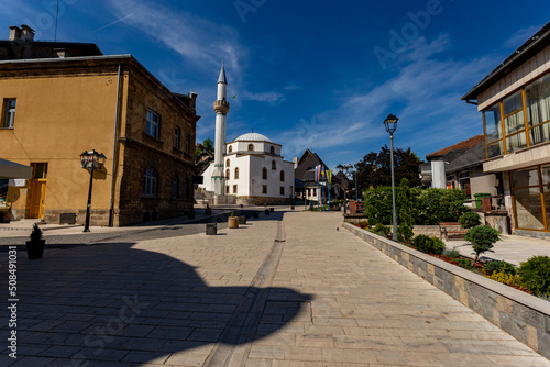 Street in city Jajce. Bosnia and Herzegovina