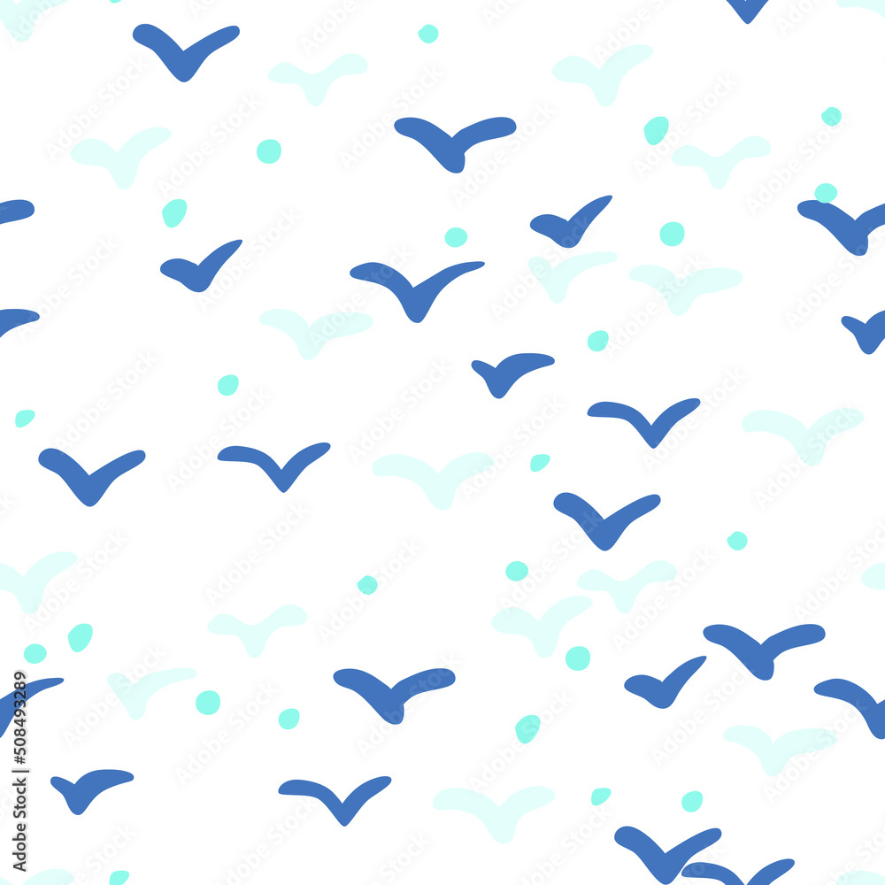 Obraz premium Summer sea holidays - seamless pattern