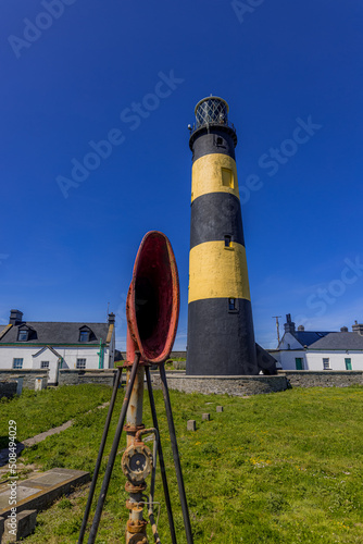 Saint Johns Point Lighthouse, Killough, County Down, Mourne coastal route, Northern Ireland photo