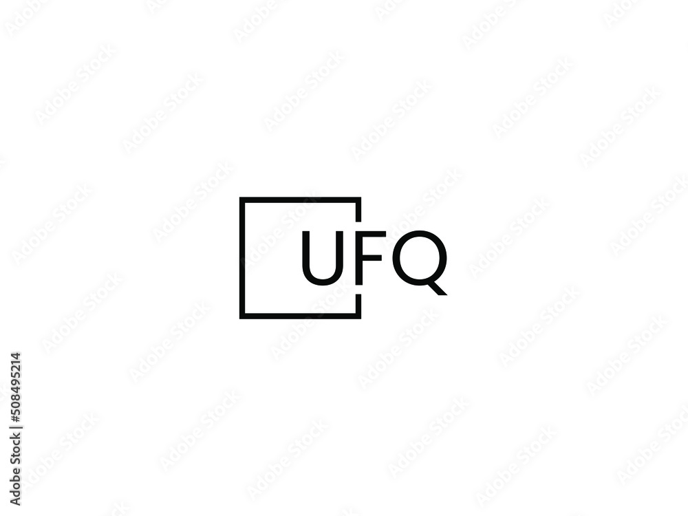 UFQ letter initial logo design vector illustration UFQ letter initial logo design vector illustration