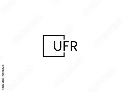 UFF letter initial logo design vector illustration photo