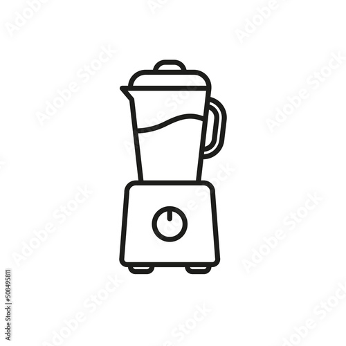 Blender icon. Linear image. Simple flat vector illustration on a white background