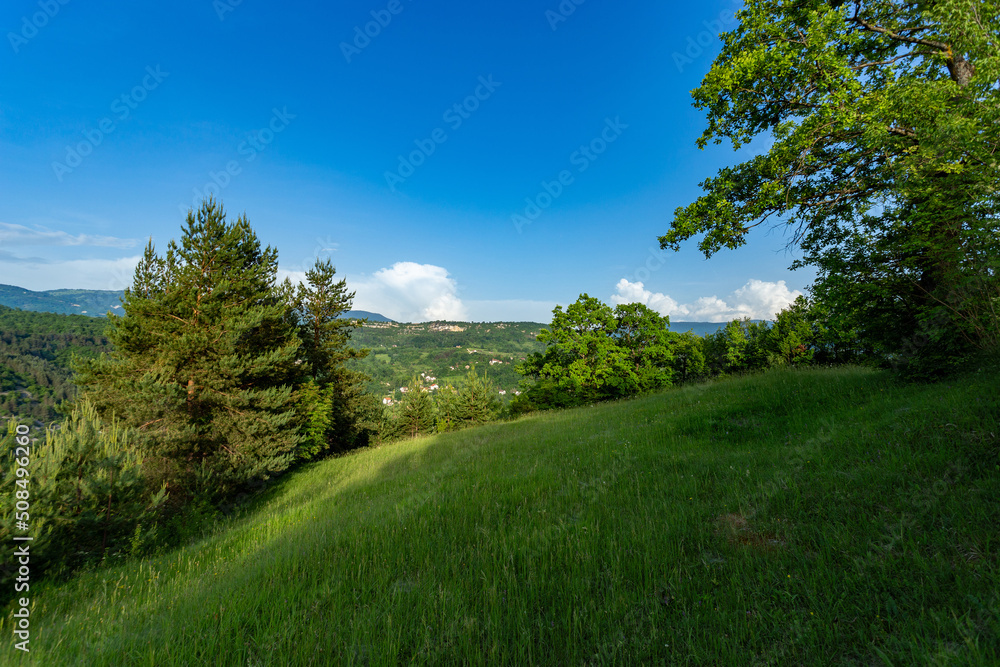 Mountain landscape. Balkan mountains. Bosnia and Herzegovina.