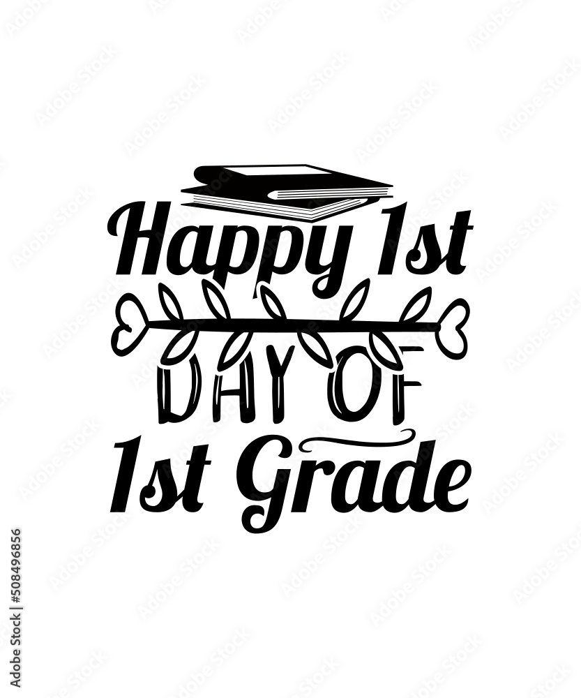Naklejka premium Back To School Svg Design