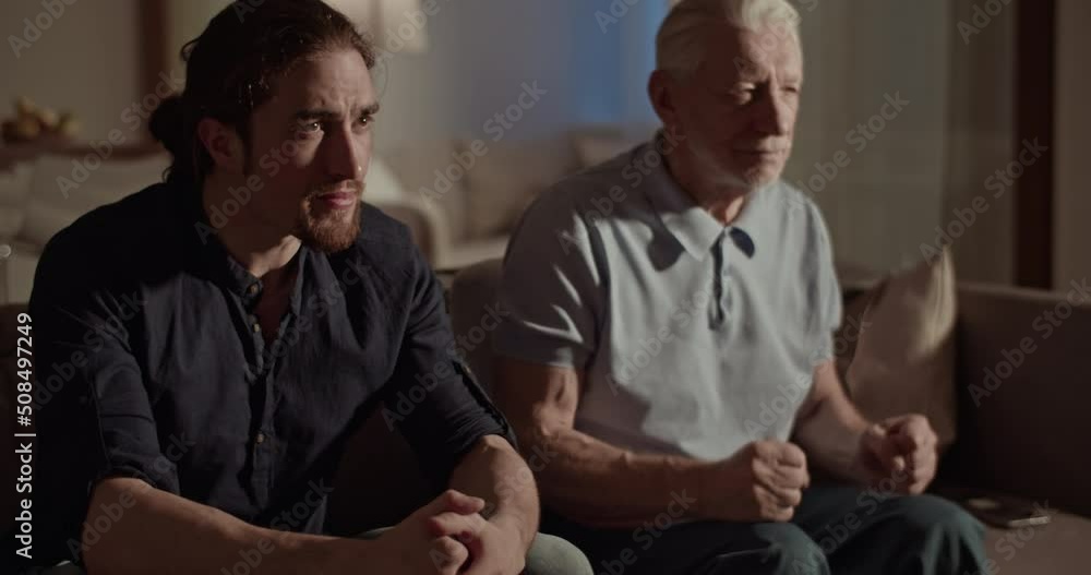 Football fans watching match together Football fans watching match together