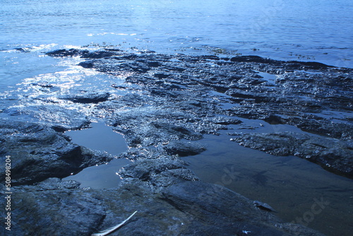 rocks in sea water - Lysaker photo