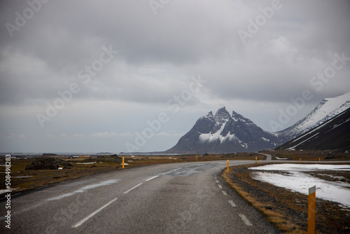Iceland - road through the mountains