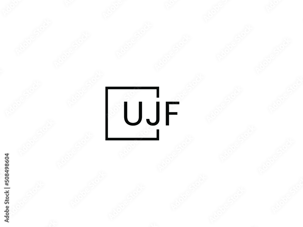 UJF letter initial logo design vector illustration UJF letter initial logo design vector illustration